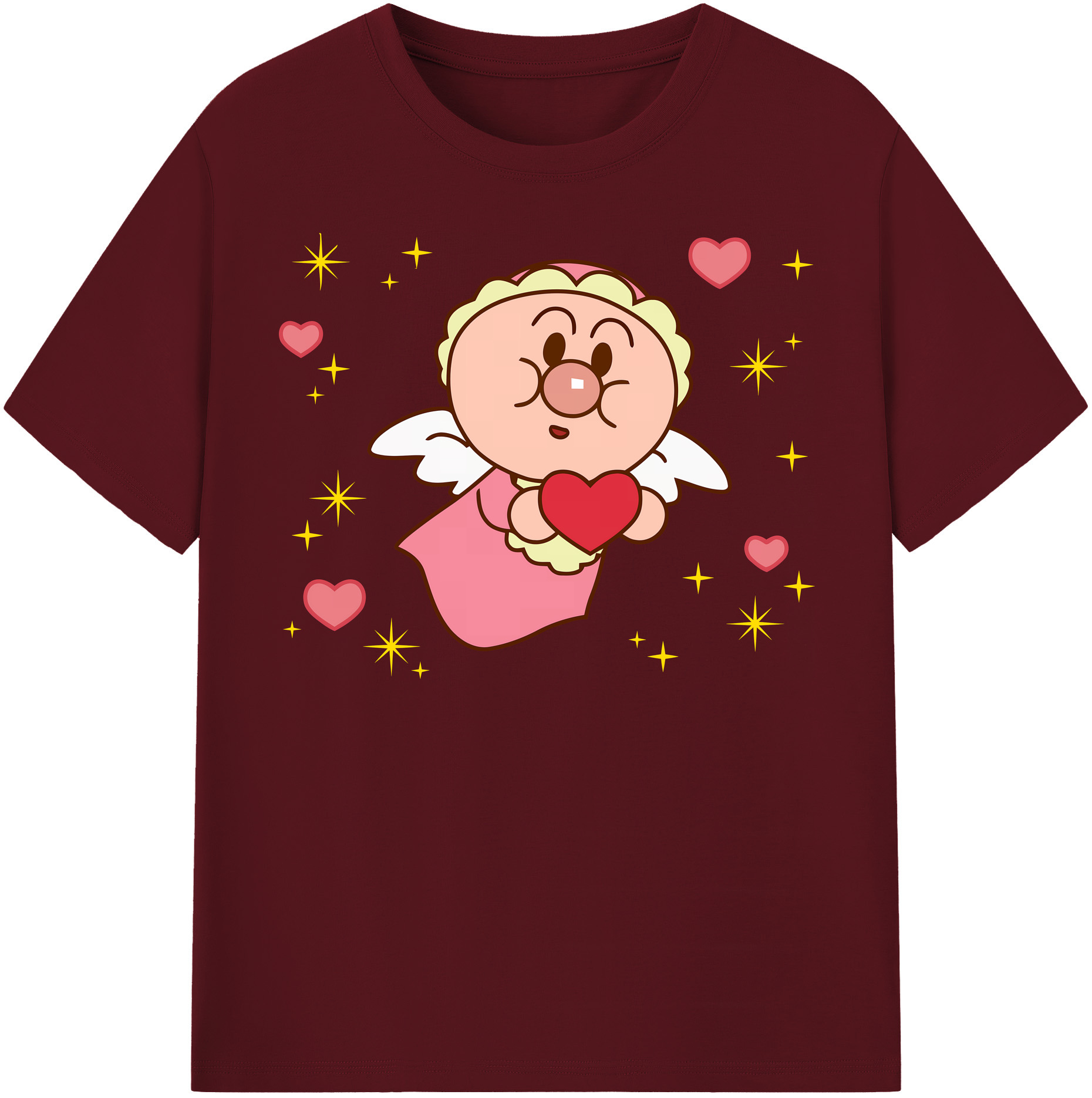 （画像用） アンパンマン Anpanman 綿100％半袖Tシャツ（フロントプリント）